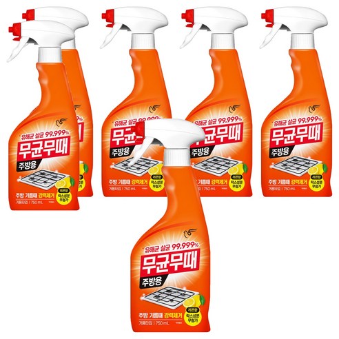 무균무때 주방용 세정제, 750ml, 6개