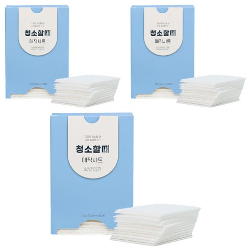 해피세일 청소할때 매직시트 본품 50p, 3개