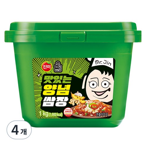 진미 맛있는 양념쌈장, 1kg, 4개