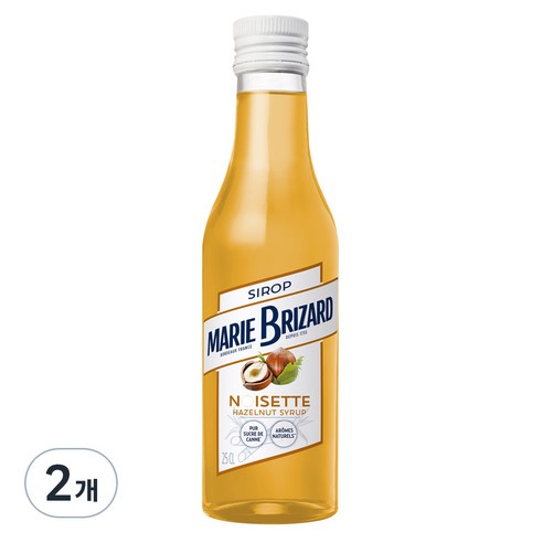 마리브리자드 헤이즐넛 시럽, 250ml, 2개