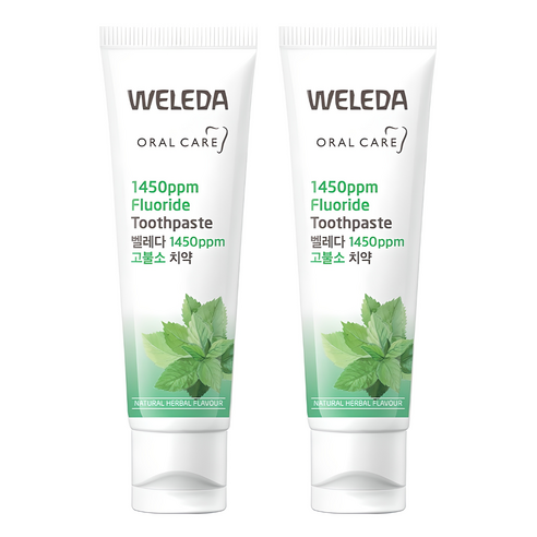 벨레다 1450 고불소 어린이 치약, 50g, 2개