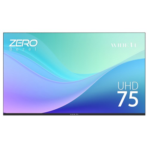 와이드뷰 4K UHD LED 191cm 고화질 TV 방문설치, 190cm(75인치), EKW75UT1, 벽걸이형