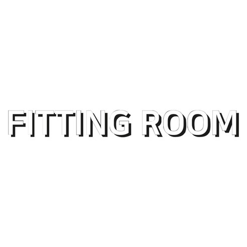 스튜디오투명 표지판 화이트, FITTING ROOM, 1개