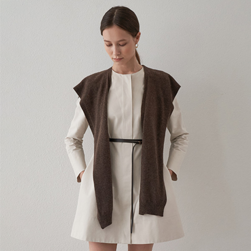 르네제이 Cashmere Cardigan Shawl