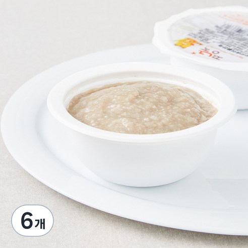 짱죽 초기 7개월 부터 묽은죽 이유식, 혼합맛(한우 / 양송이), 160g, 6개