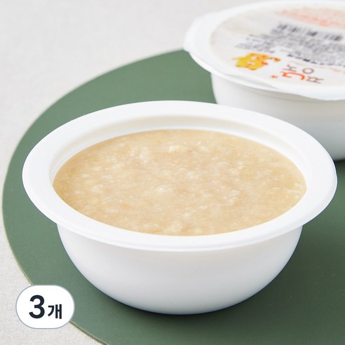 짱죽 초기 7개월 부터 묽은죽 이유식, 혼합맛(한우 / 모듬호박), 160g, 3개