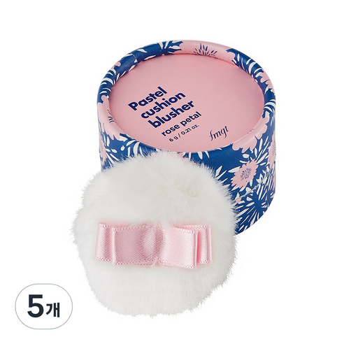 더페이스샵 파스텔 쿠션 블러셔 6g, 로즈페탈, 5개