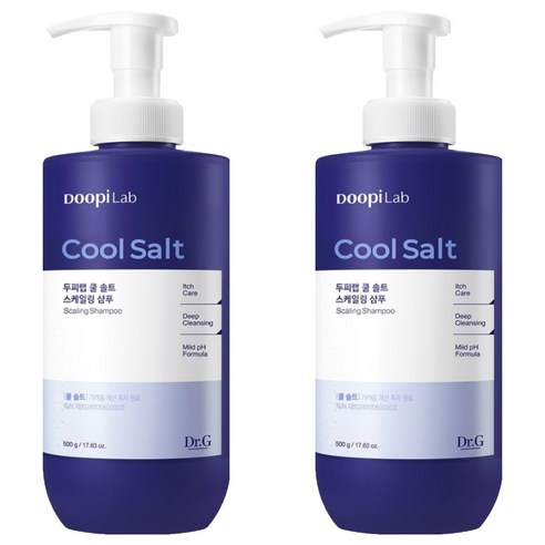 닥터지 두피랩 쿨 솔트 스케일링 샴푸, 500g, 2개