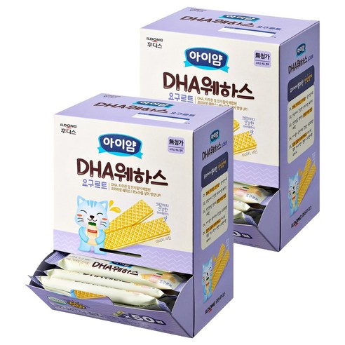 아이얌 DHA웨하스 요구르트, 6g, 2개