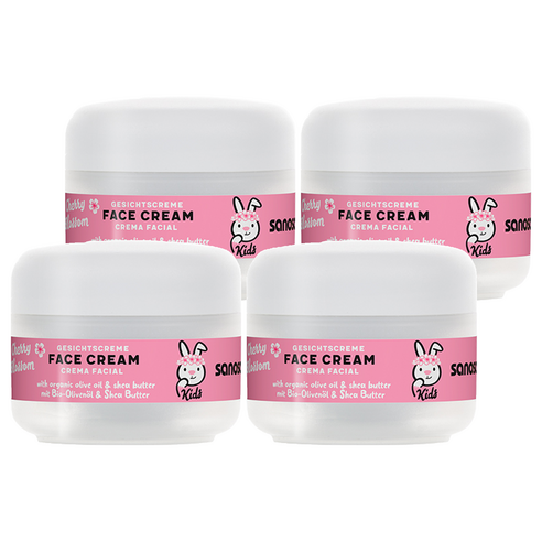 사노산 유아용 키즈 페이스 크림 체리블로썸, 4개, 50ml