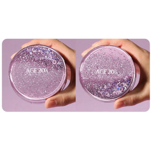에이지투웨니스 샤이닝드롭 팩트 에디션 케이스 + 리필 12.5g x 3p, 23호(화이트라떼), 1세트
