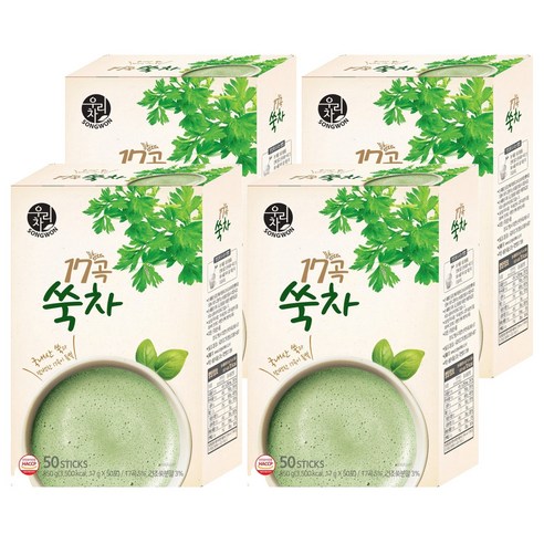 우리차 17곡쑥차, 17g, 50개입, 4개