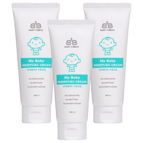 베이비앤뷰 마이베이비 수분크림, 180ml, 3개