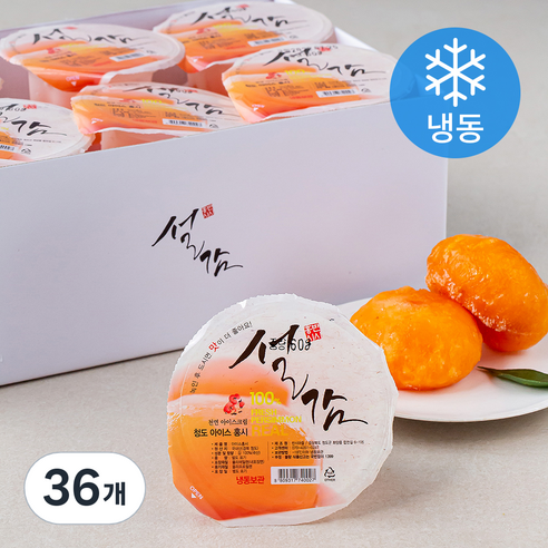 설감 천연아이스크림 설감 아이스홍시 (냉동), 60g, 36개