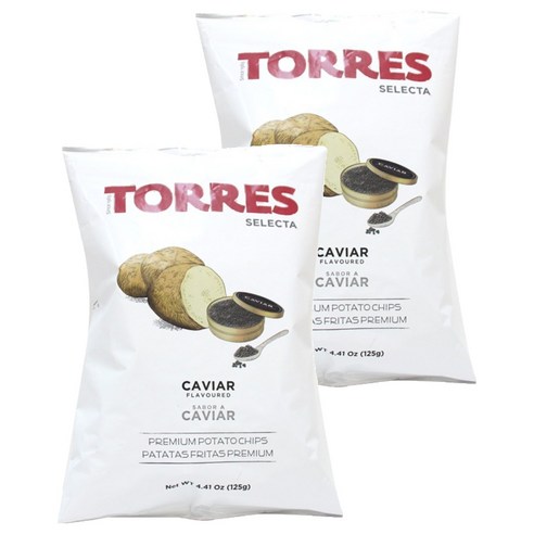 토레스 셀렉타 캐비어 감자스낵, 125g, 2개