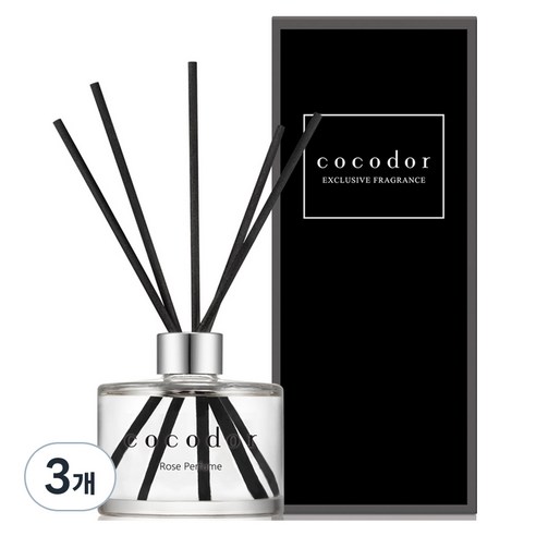 코코도르 디퓨저, 로즈퍼퓸, 200ml, 3개