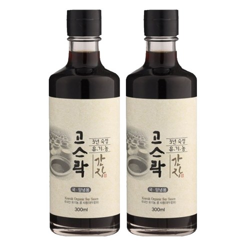 고스락 유기농 간장, 300ml, 2개
