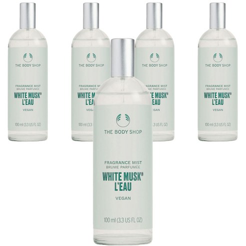 더바디샵 화이트 머스크 로 후레그런스 바디미스트, 100ml, 5개