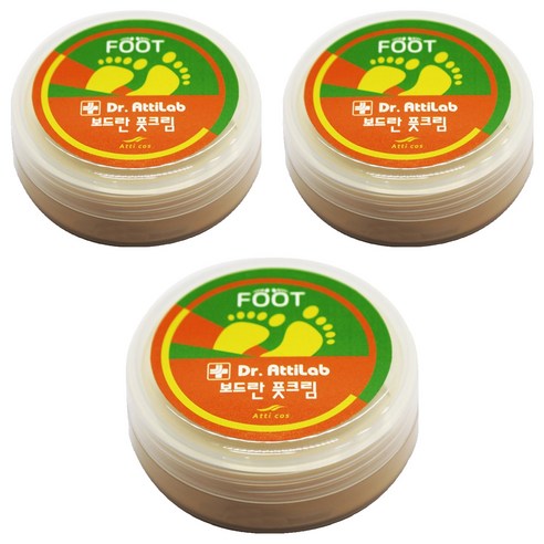닥터아띠랩 보드란 풋크림 원형, 100g, 3개