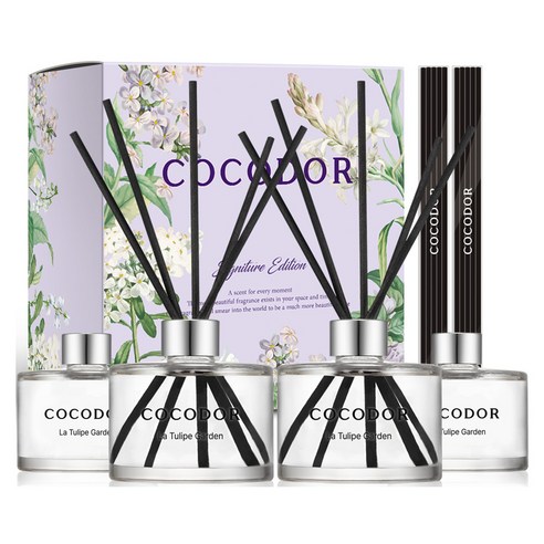 코코도르 퍼퓸 디퓨저, 라튤립가든, 200ml, 4개