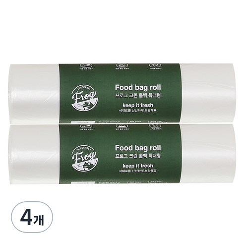 프로그 크린 롤백 특대형 35cm x 45cm, 특대(XL), 500개입, 4개