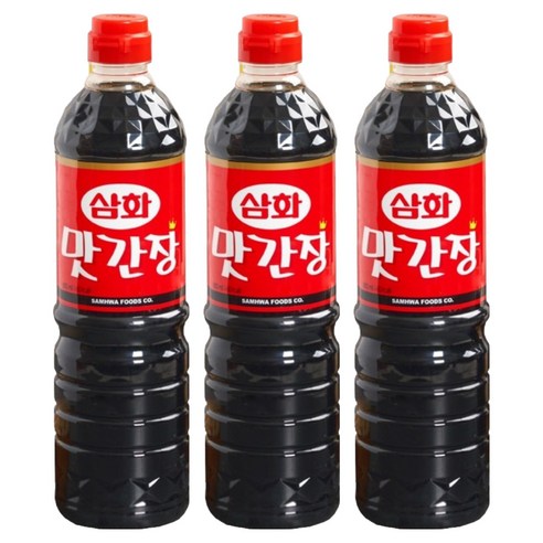 삼화식품 맛간장, 900ml, 3개