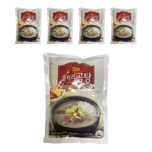진한 소머리곰탕, 570g, 5개 - 즉석밥/간편조리 | 쿠팡