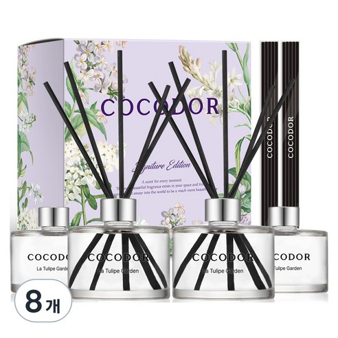 코코도르 퍼퓸 디퓨저, 라튤립가든, 200ml, 8개