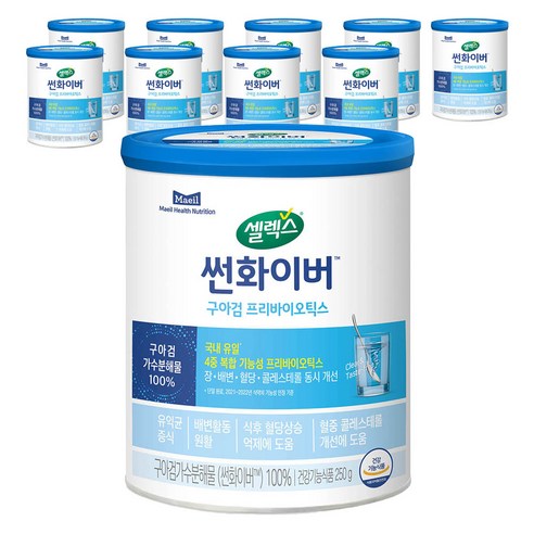 셀렉스 썬화이버 프리바이오틱스 유산균, 250g, 10개