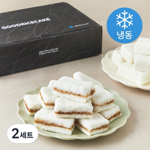 착한떡 달콤한우유백설기 10개입 + 우유백설기 10개입 (냉동), 45g, 20개입, 2박스