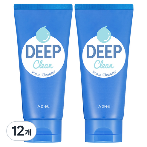 어퓨 딥 클린 폼 클렌저, 130ml, 12개