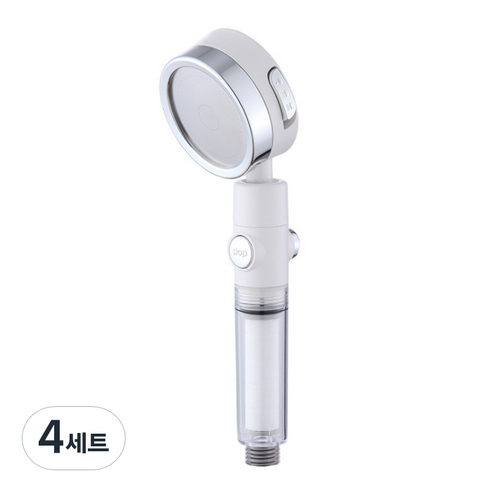 윈프라이스 3WAY 퓨어 필터 샤워기 화이트 1개입, 4세트