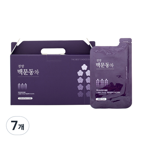 경방신약 맥문동차, 2.25L, 7개