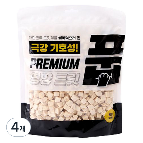 풉 고양이 동결건조 트릿, 치킨, 300g, 4개