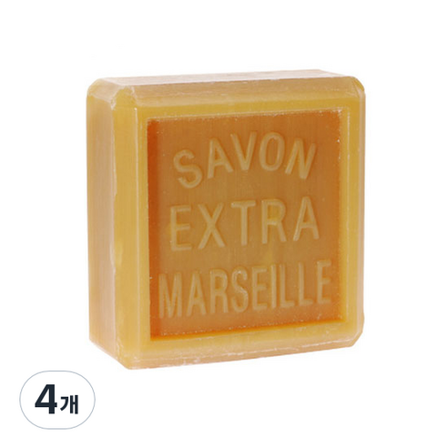 마르세유 랑팔라투르 사봉드 비누 블랑, 150g, 4개
