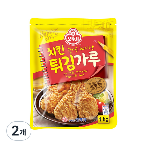 오뚜기 치킨 튀김가루 1kg, 2개 구매 후기