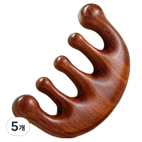 디미스 림프마사지 괄사, 5개, 물고기