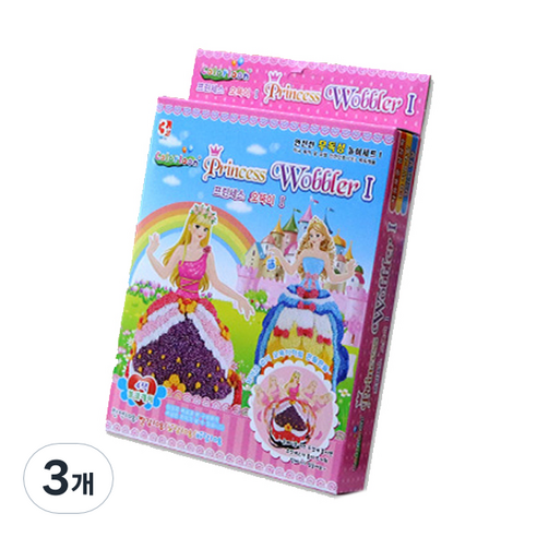컬러룬 볼클레이 풍선 프린세스 오뚝이 1, 3개, 혼합색상