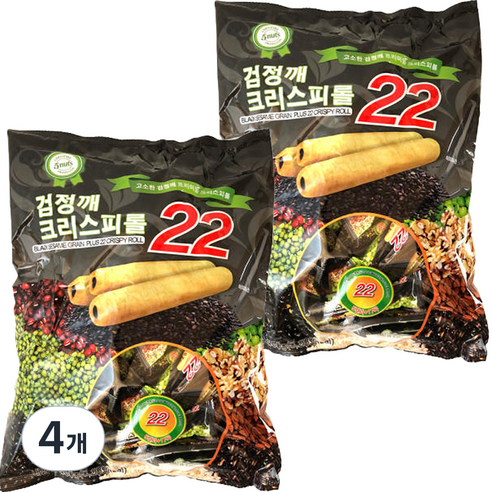 NON - GMO 검정깨 크리스피롤22, 4개, 550g