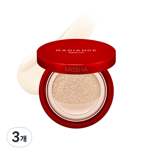 미샤 래디언스 퍼펙트핏 쿠션 15g, 19호 아이보리, 3개