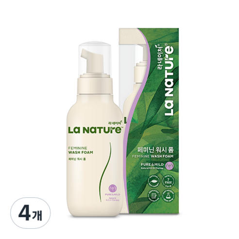라네이처 페미닌 워시 폼, 200ml, 4개