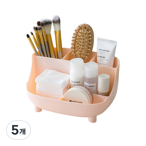 베러홈 책상정리함 연필꽂이, 핑크, 5개