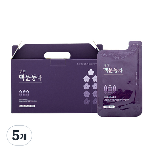 경방신약 맥문동차, 2.25L, 5개