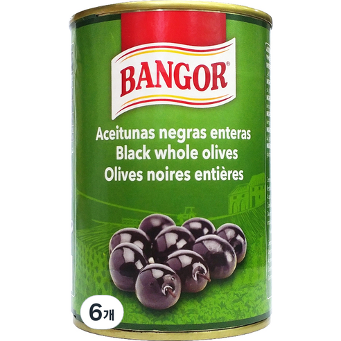 뱅고어 블랙 올리브, 425g, 6개