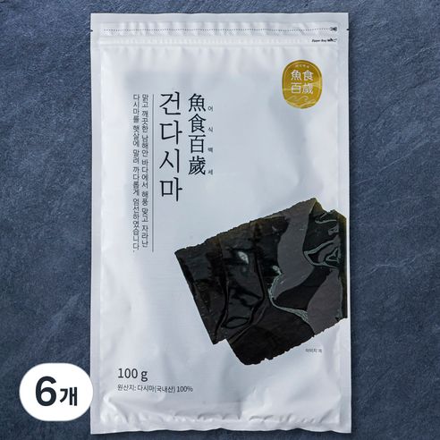 어식백세 건다시마, 100g, 6개