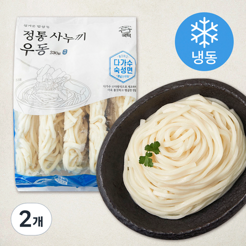 쿡탁 정통 사누끼 우동면 5입 (냉동), 1.15kg, 2개