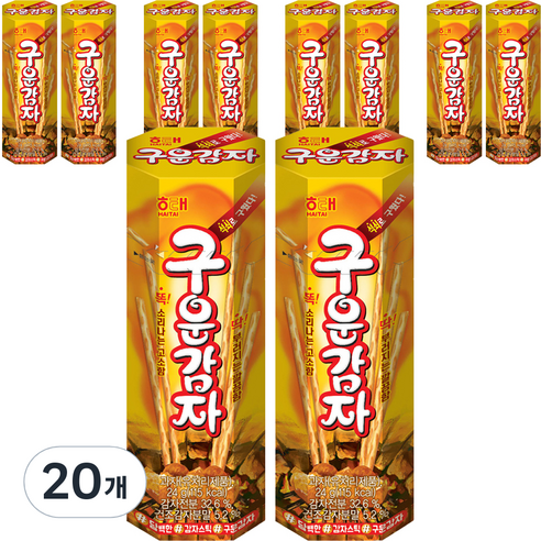 해태제과 구운감자 2p, 48g, 20개