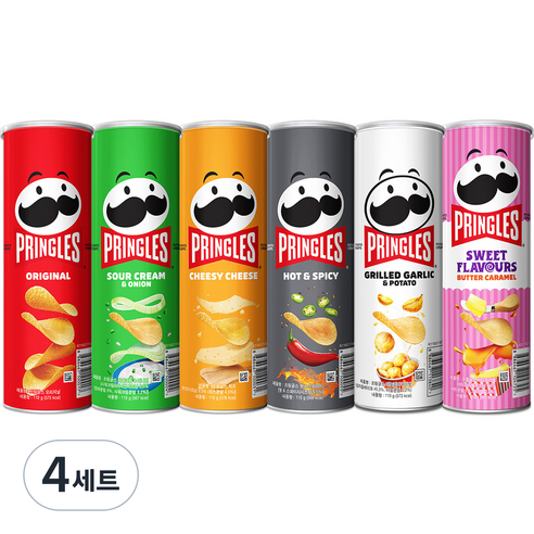 프링글스 버라이어티팩 110g x 6종 세트, 4세트