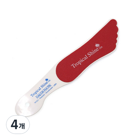 트로피칼 샤인 양면 패디파일, 4개, 혼합색상