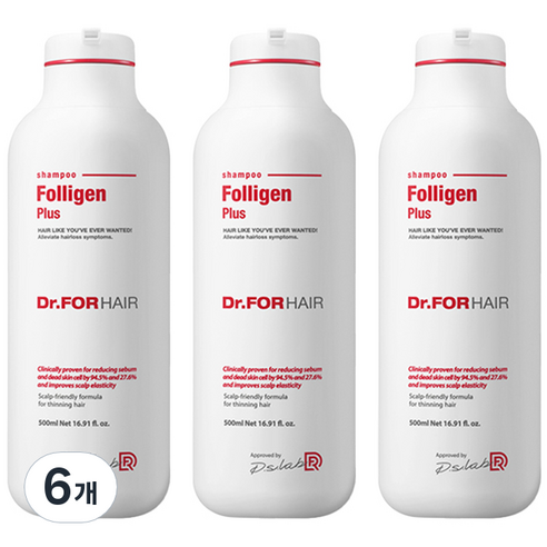 닥터포헤어 폴리젠 플러스 샴푸, 500ml, 6개